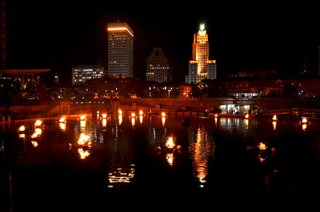 WaterFire Basin Lighting 1